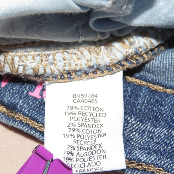 The Children’s Place Medium Wash Rolled Cuff Girls Girlfriend Jeans - Picture 7 of 8